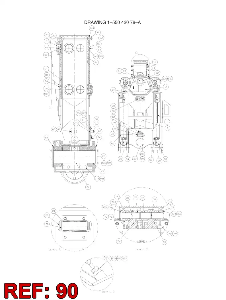 34531364 345 313 64 ADAPTER ASSY - Sandvik Technical Drawing