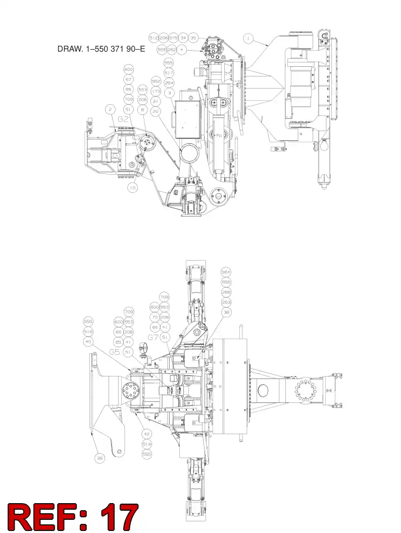 34536438 345 364 38 Cover, Rubber - Sandvik Technical Drawing