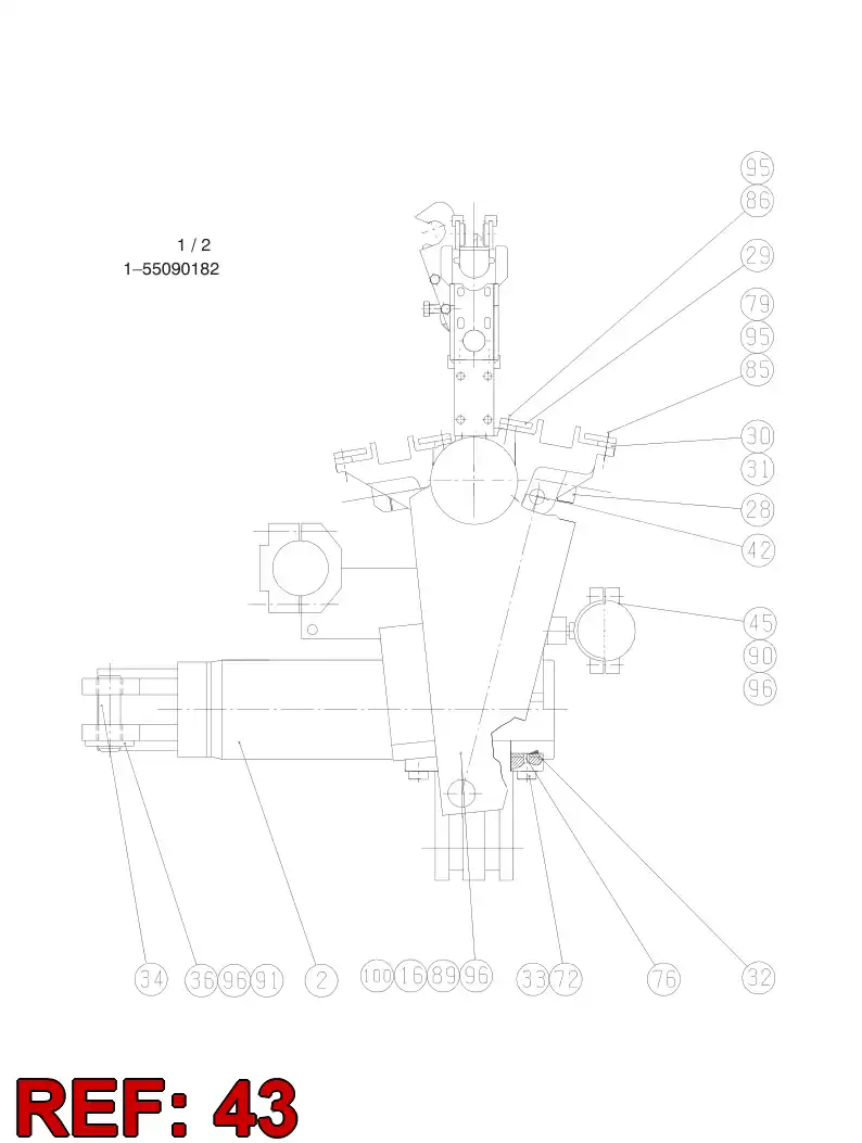 34558948 345 589 48 BUSHING - Sandvik Technical Drawing