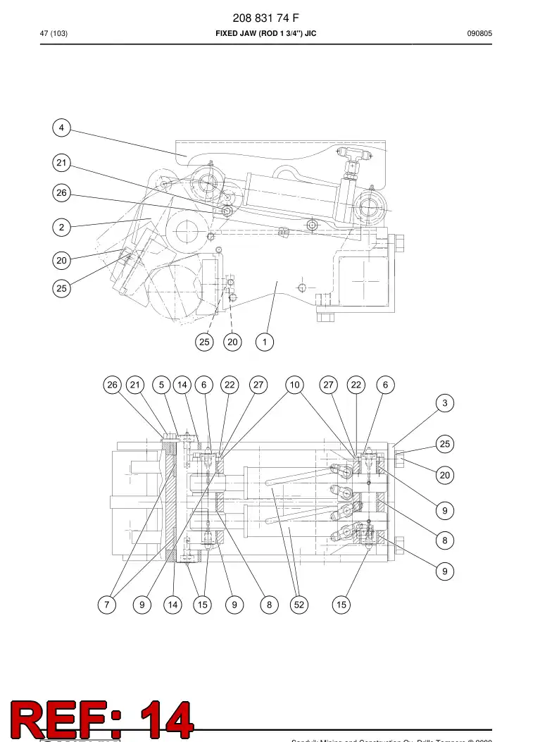 34565668 345 656 68 Bushing - Sandvik Technical Drawing