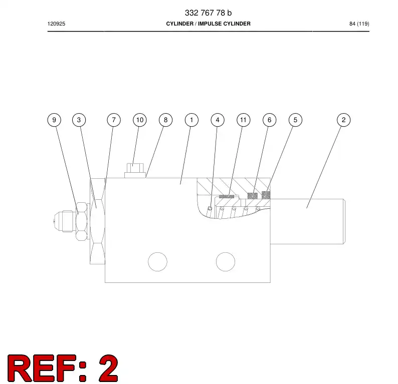 34570238a 345 702 38a PISTON - Sandvik Technical Drawing