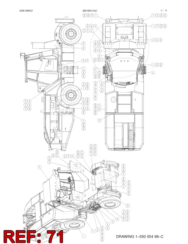 35245458 352 454 58 STEPS, RIGHT - Sandvik Technical Drawing