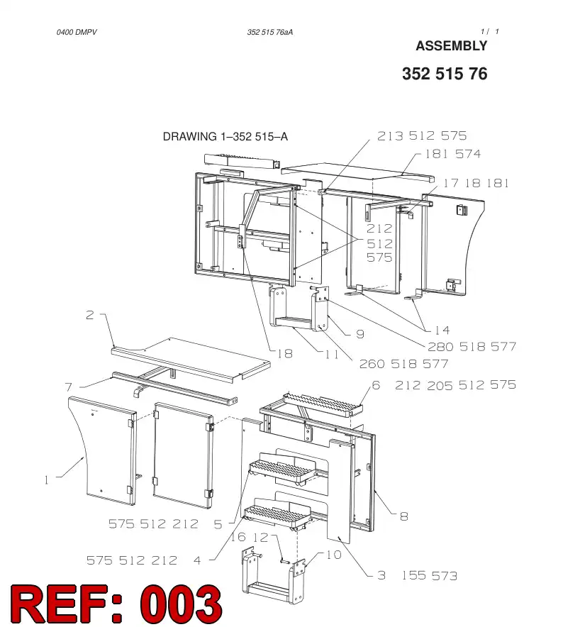 35249518 352 495 18 STAIR PLATE - Sandvik Technical Drawing