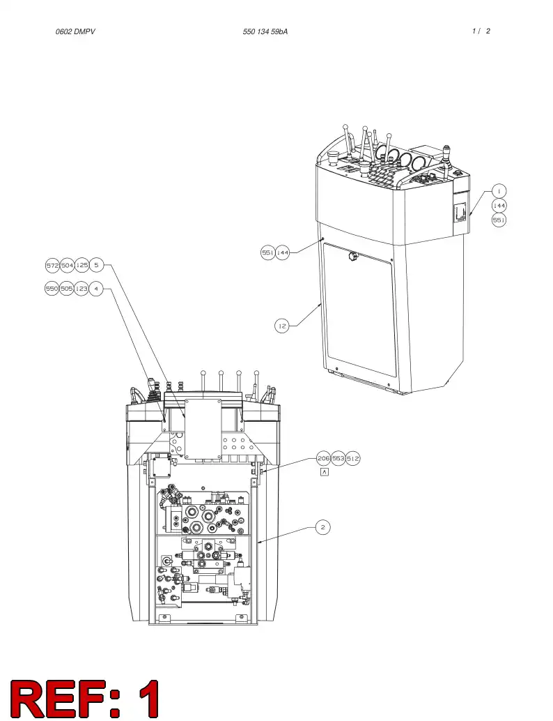 35252991 352 529 91 CONTROL PRING ASSY - Sandvik Technical Drawing