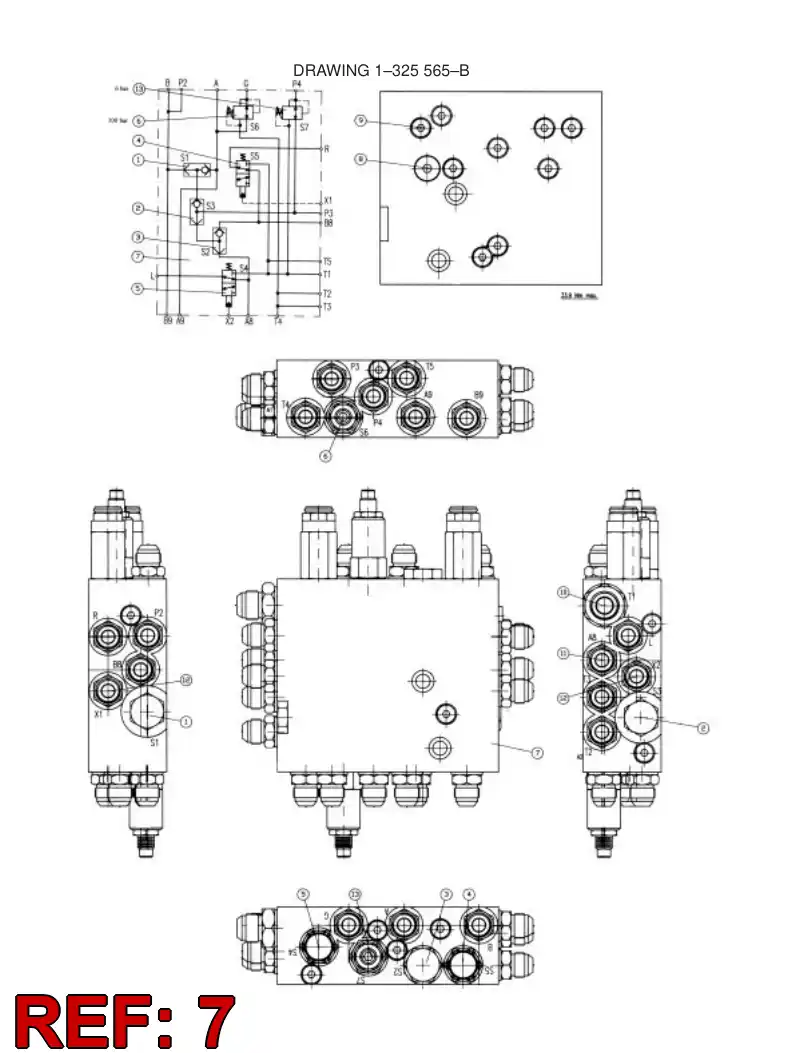 35255638 352 556 38 BLOCK MACHINING - Sandvik Technical Drawing