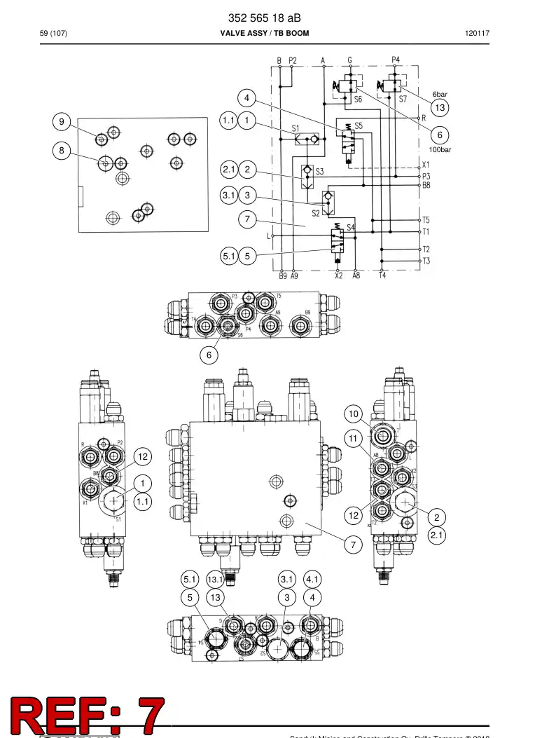 35255638c 352 556 38c BLOCK MACHINING - Sandvik Technical Drawing