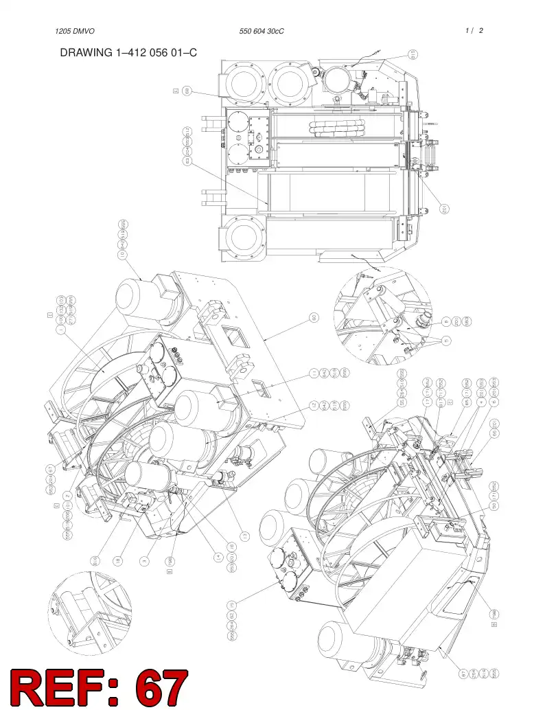 35257098 352 570 98 MAINTENANCE LEVEL - Sandvik Technical Drawing