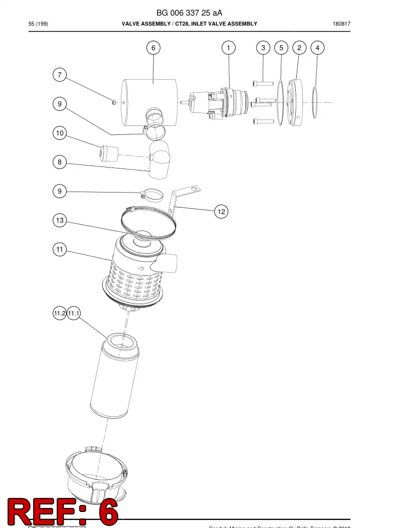 37692048 376 920 48 VLVULA, CARCAA - Sandvik Technical Drawing