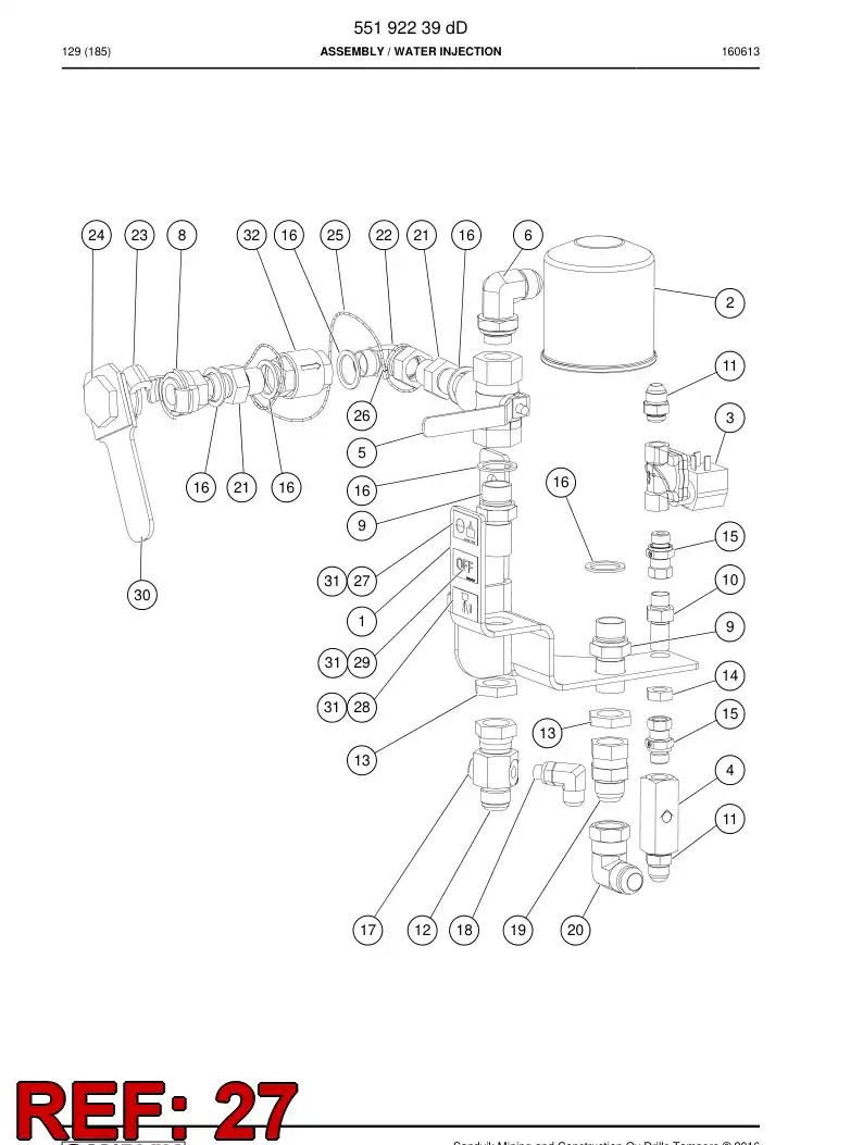 39003708 390 037 08 Sign - Sandvik Technical Drawing
