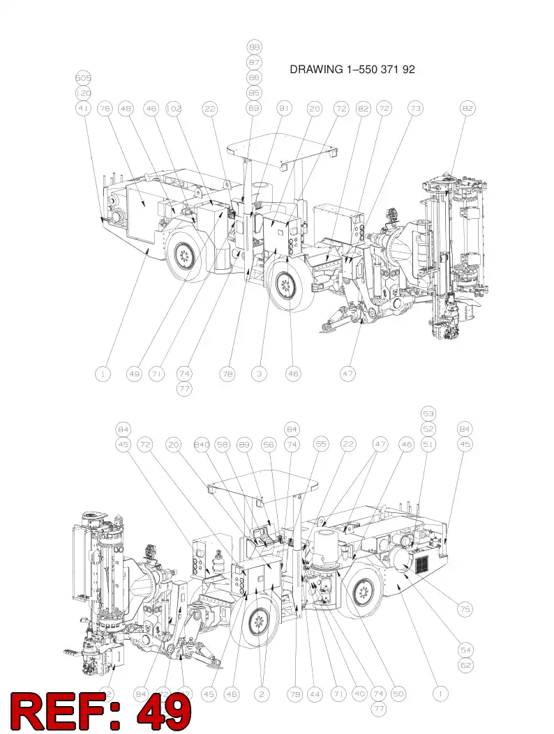 39003958 390 039 58 SYMBOL ''HYDR. OIL TEMP.'' - Sandvik Technical Drawing