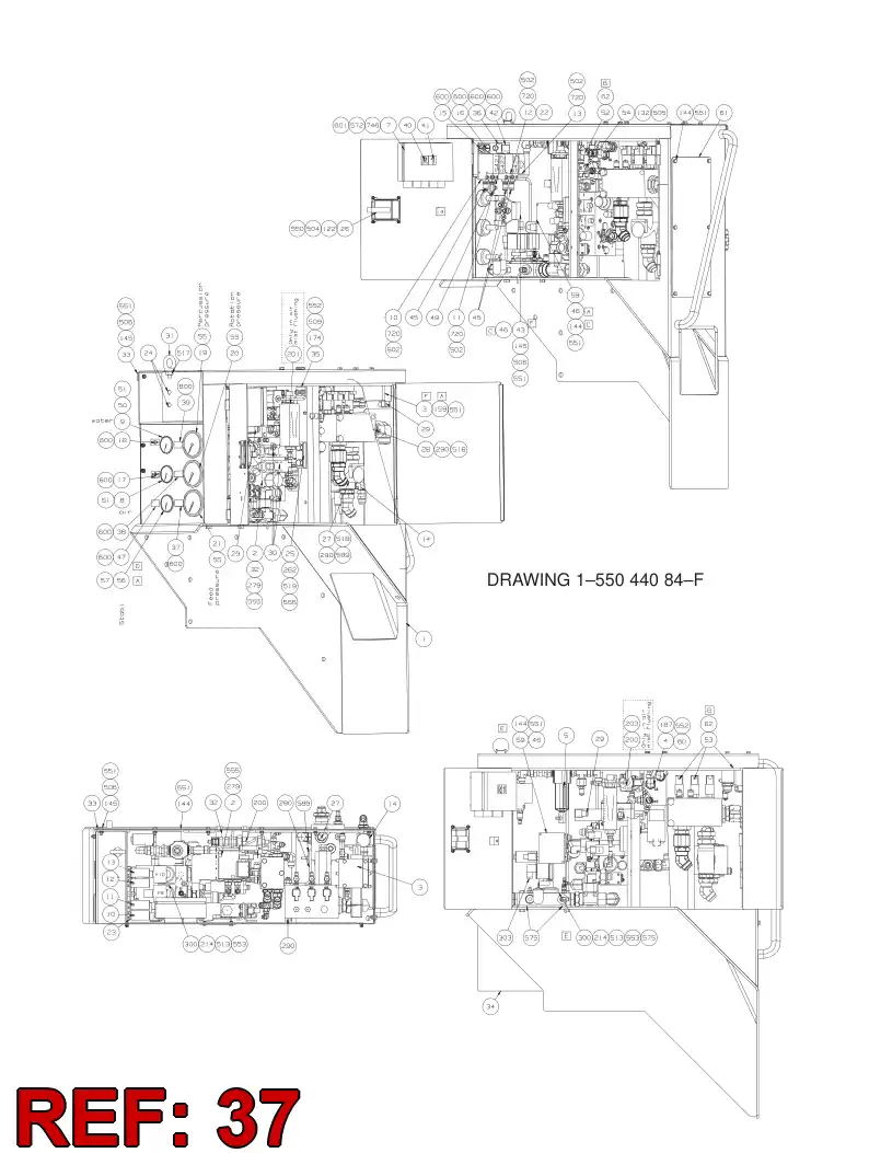 39005028 390 050 28 SYMBOL''FEED PRESSURE'' - Sandvik Technical Drawing