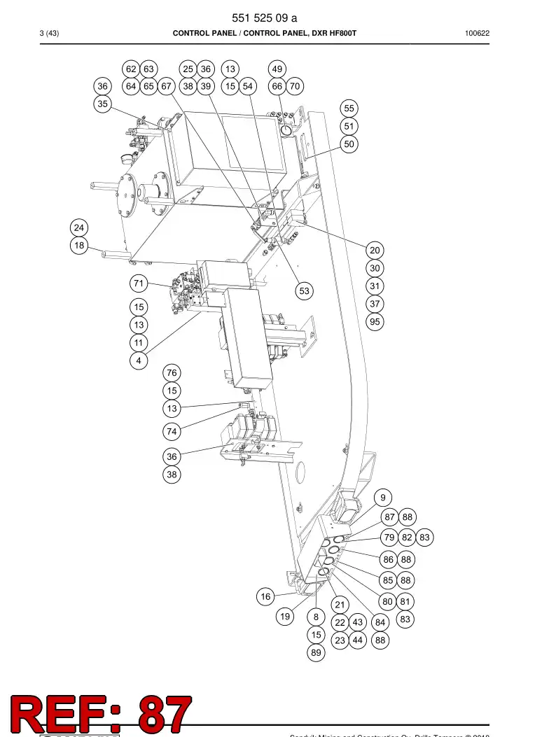 39006038 390 060 38 Sign - Sandvik Technical Drawing
