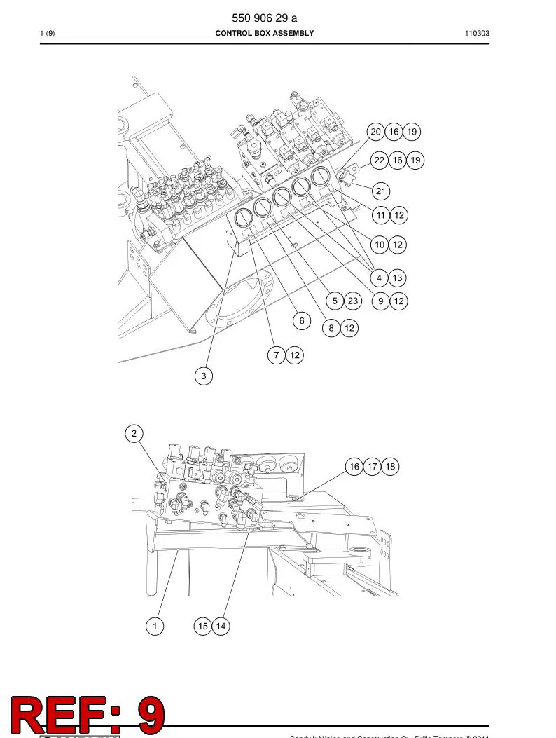 39007178a 390 071 78a SYMBOL ''ROTATION PRESSURE'' - Sandvik Technical Drawing