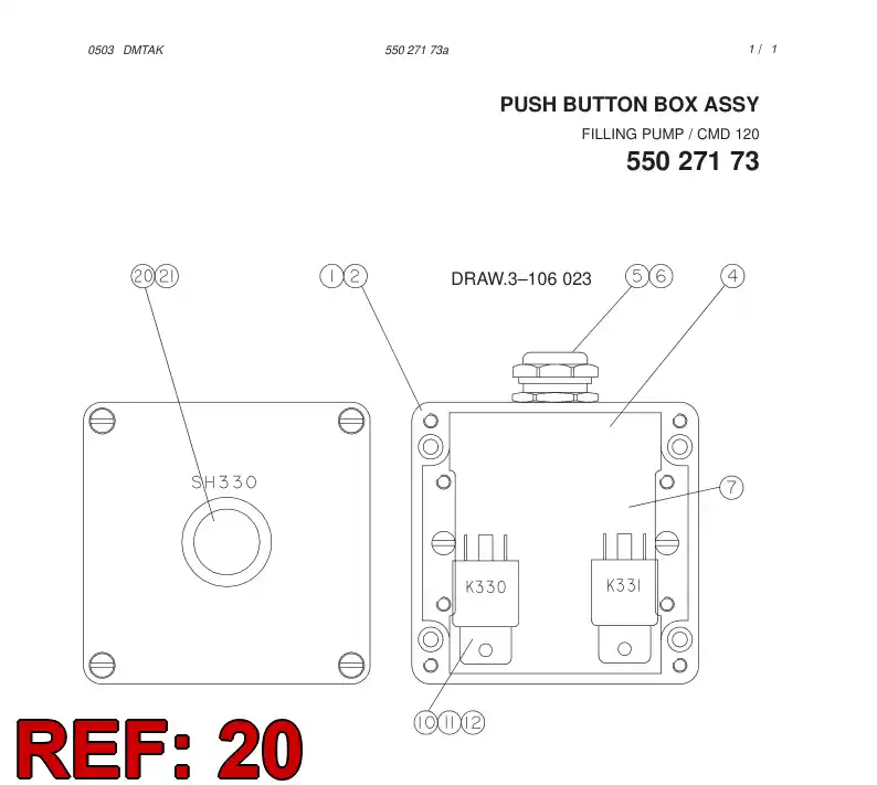 39018368 390 183 68 PLATE - Sandvik Technical Drawing