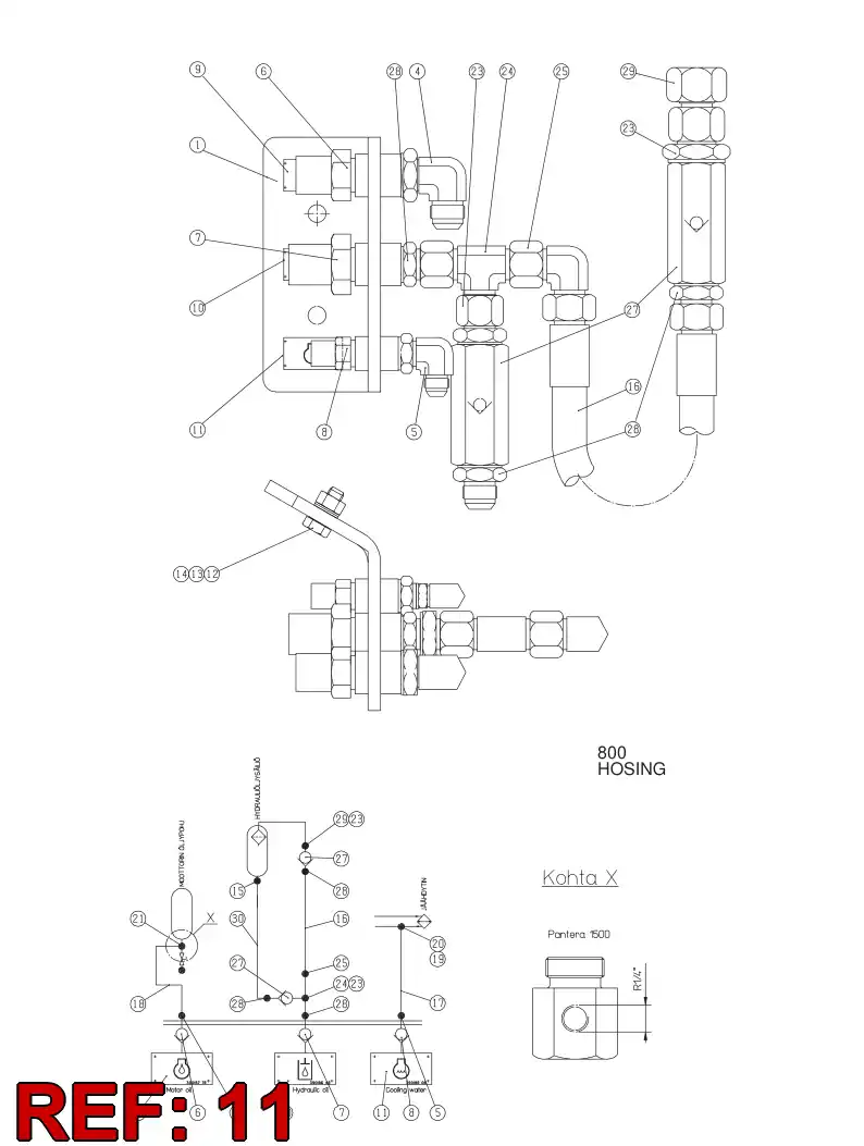 39018808 390 188 08 PLATE - Sandvik Technical Drawing