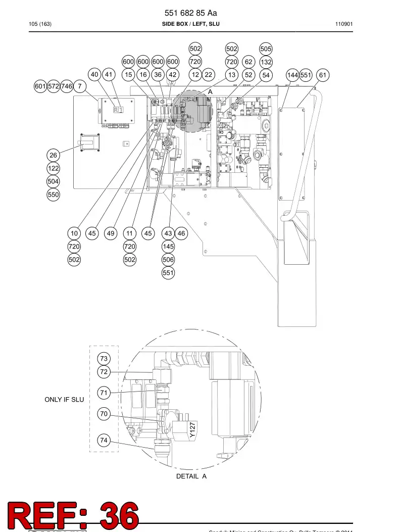 39021998a 390 219 98a Sign - Sandvik Technical Drawing