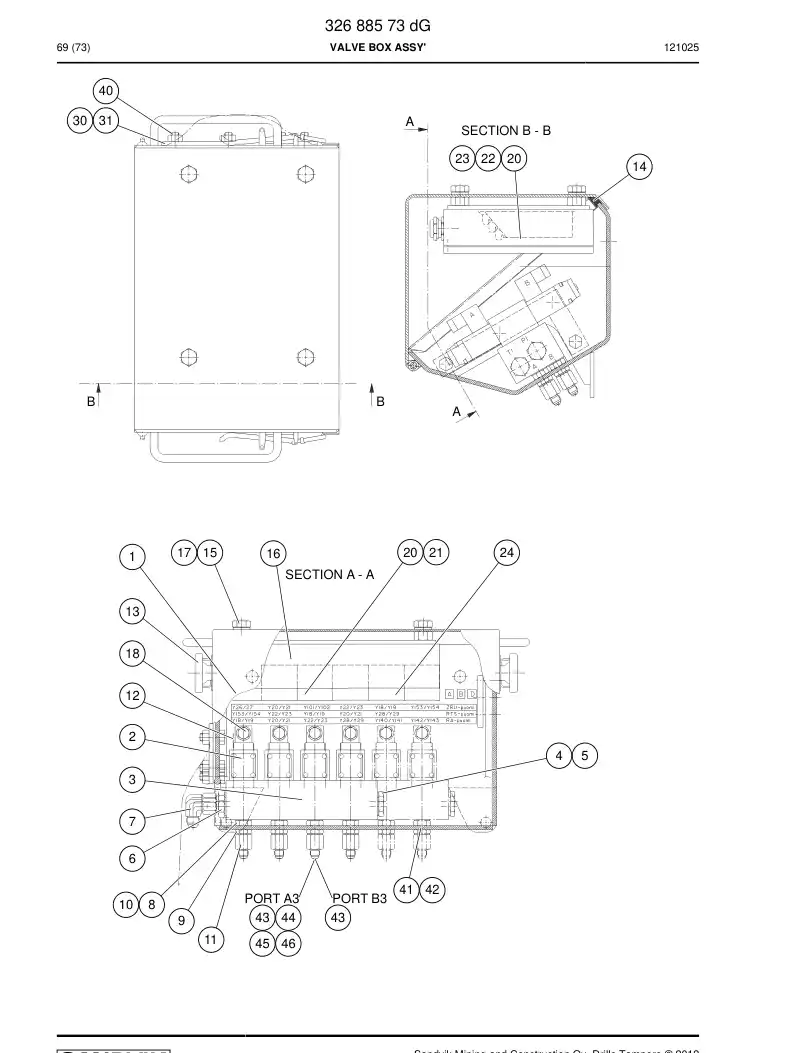 39052038 390 520 38 PLATE - Sandvik Technical Drawing