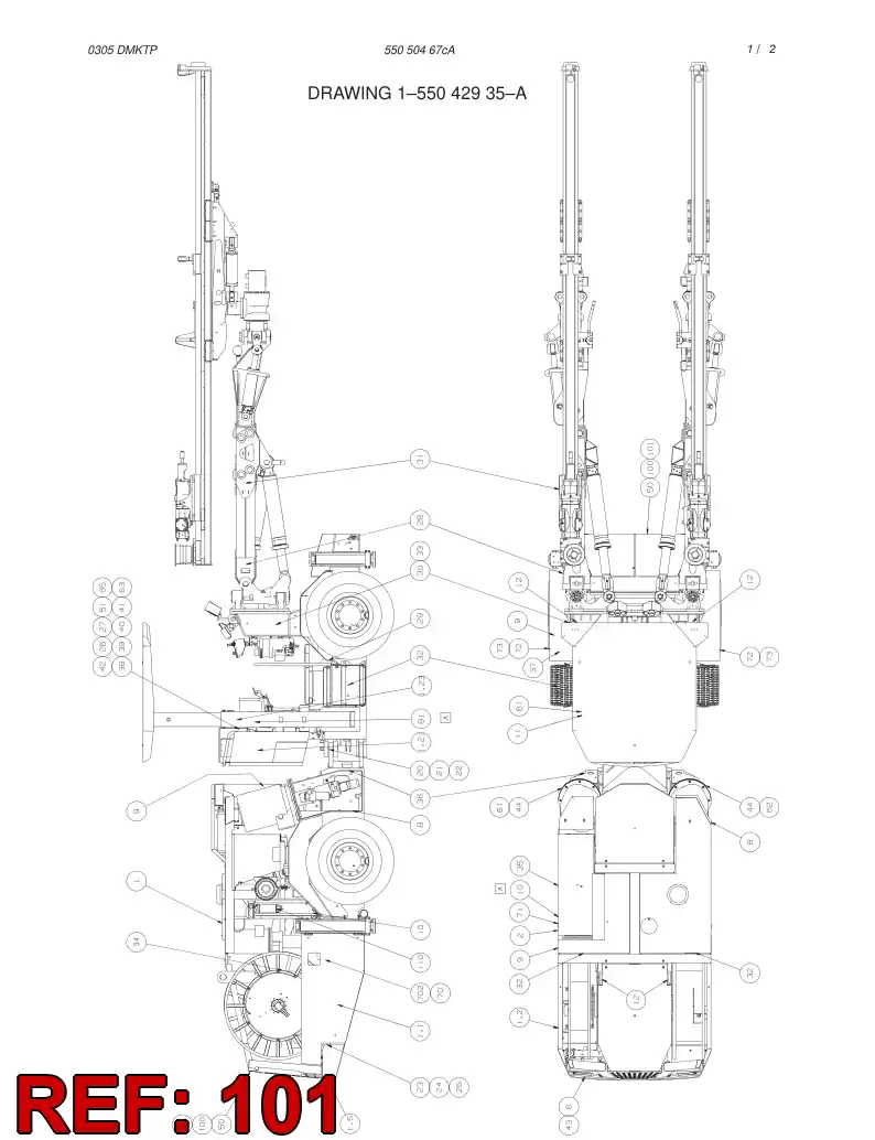 39052858 390 528 58 INSTRUCTION PLATE - Sandvik Technical Drawing
