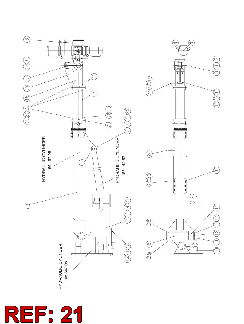 41132080 411 320 80 Nut, Hexagon - Sandvik Technical Drawing