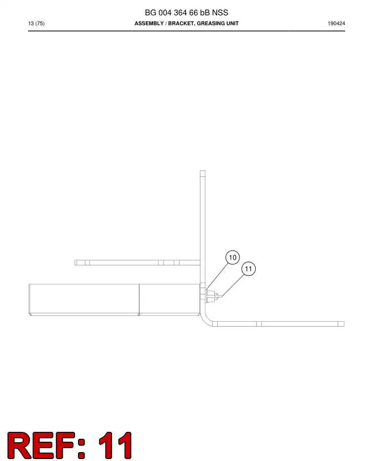 41162210 411 622 10 Nut, Wing - Sandvik Technical Drawing