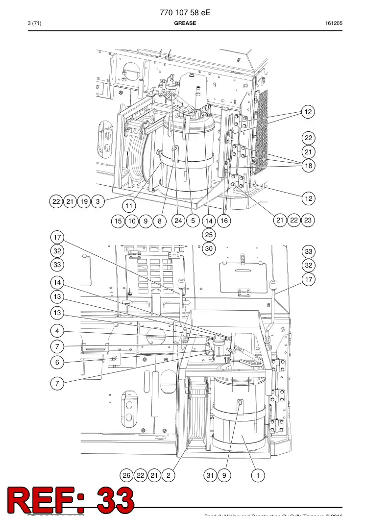 41177030 411 770 30 Nut, Hexagon - Sandvik Technical Drawing