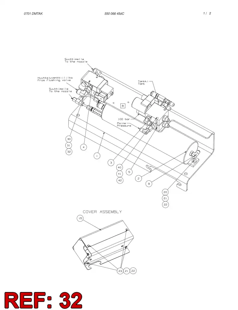 42115640 421 156 40 WASHER - Sandvik Technical Drawing