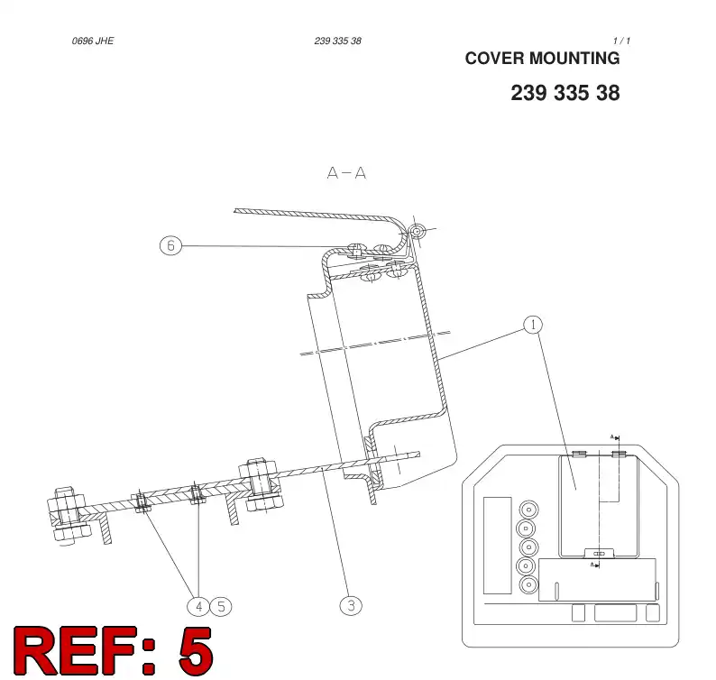 42140420 421 404 20 SPRING WASHER - Sandvik Technical Drawing