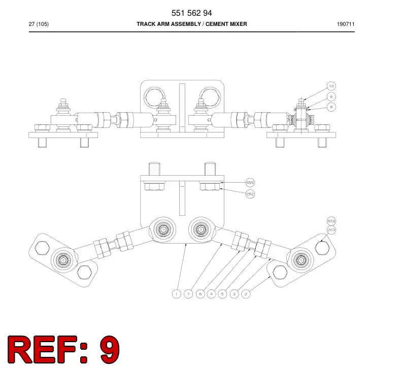 42203040 422 030 40 Circlip - Sandvik Technical Drawing