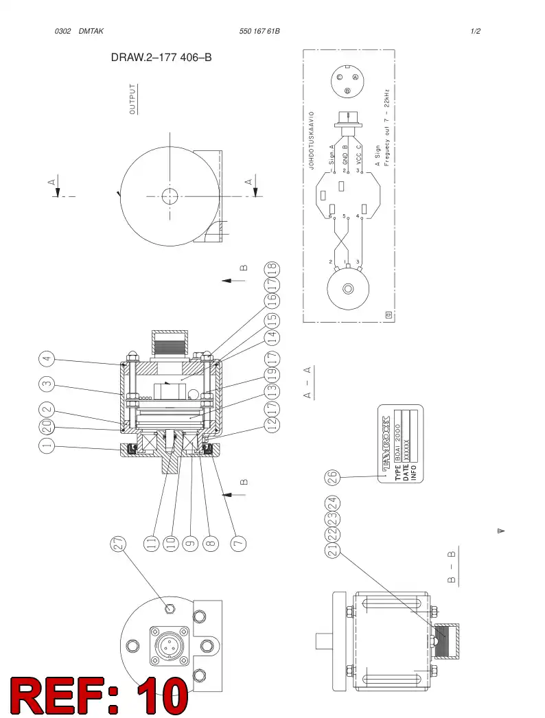 42205060 422 050 60 CIRCLIP - Sandvik Technical Drawing
