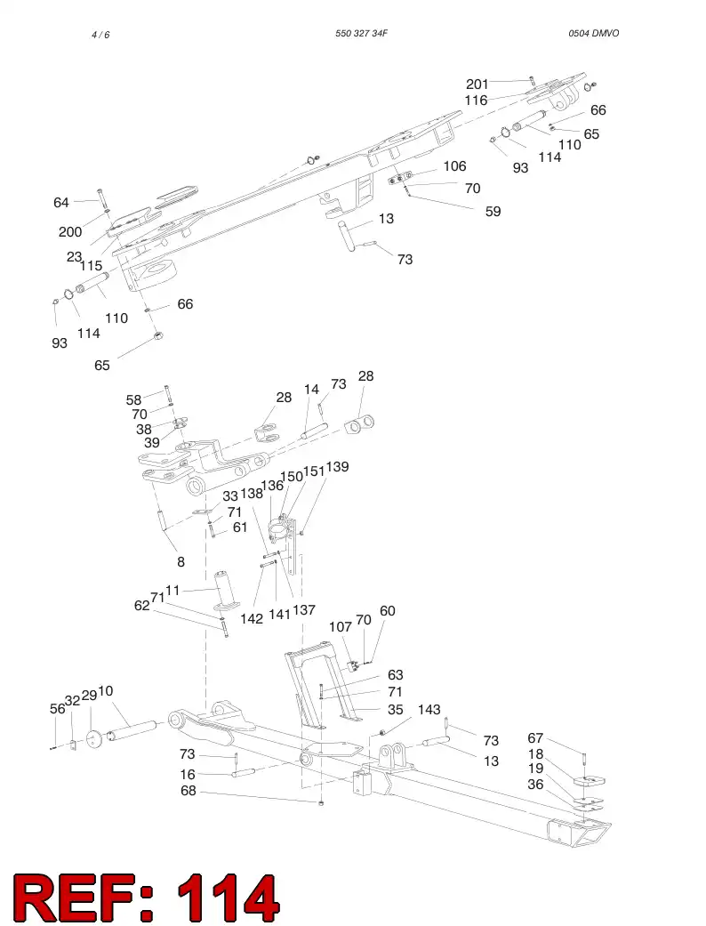 42206480 422 064 80 CIRCLIP - Sandvik Technical Drawing