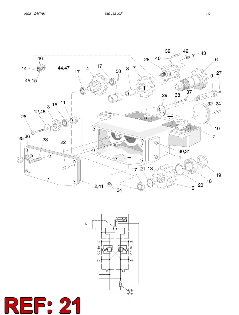 42208090 422 080 90 CIRCLIP - Sandvik Technical Drawing