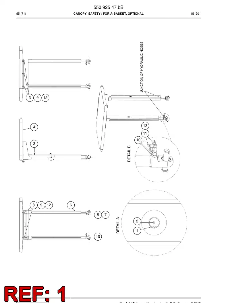 42221920 422 219 20 Circlip - Sandvik Technical Drawing