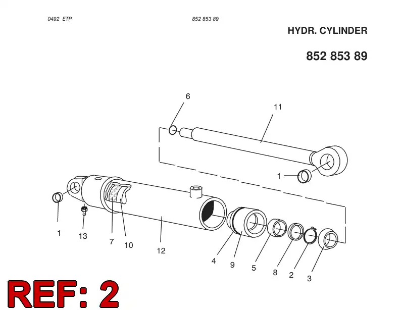 42222370 422 223 70 CIRCLIP - Sandvik Technical Drawing