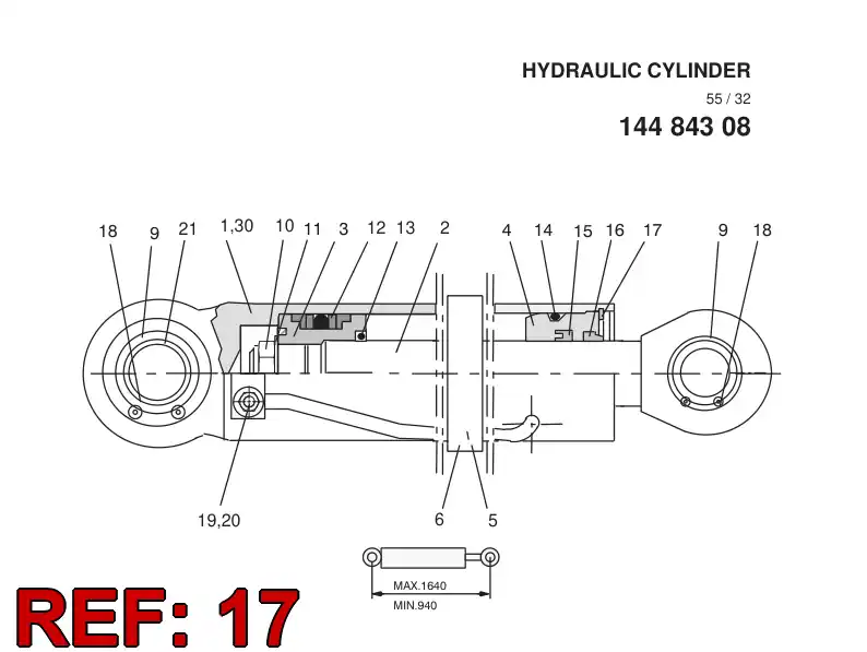 42226430 422 264 30 CIRCLIP - Sandvik Technical Drawing