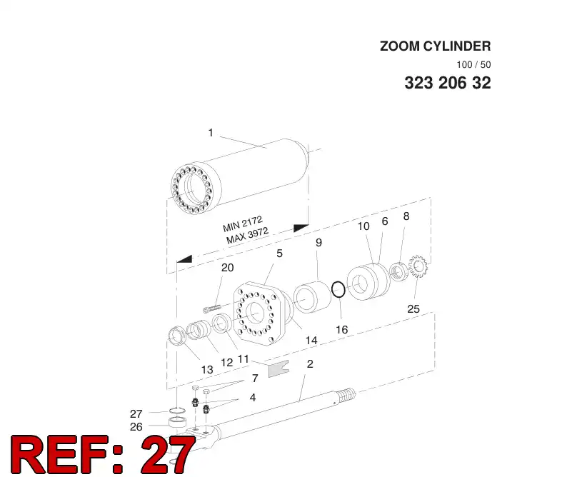 42227570 422 275 70 CIRCLIP - Sandvik Technical Drawing