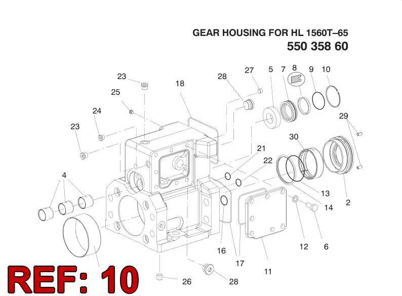 42228580 422 285 80 Circlip - Sandvik Technical Drawing
