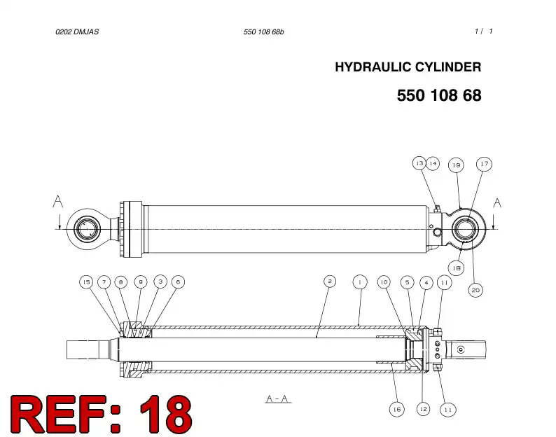 42229200 422 292 00 CIRCLIP - Sandvik Technical Drawing
