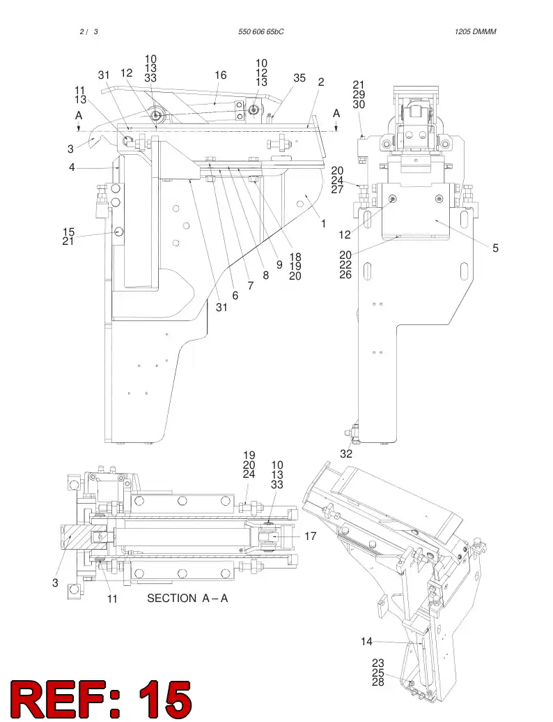 44221310 442 213 10 Hexagon head screw (full thread) - Sandvik Technical Drawing