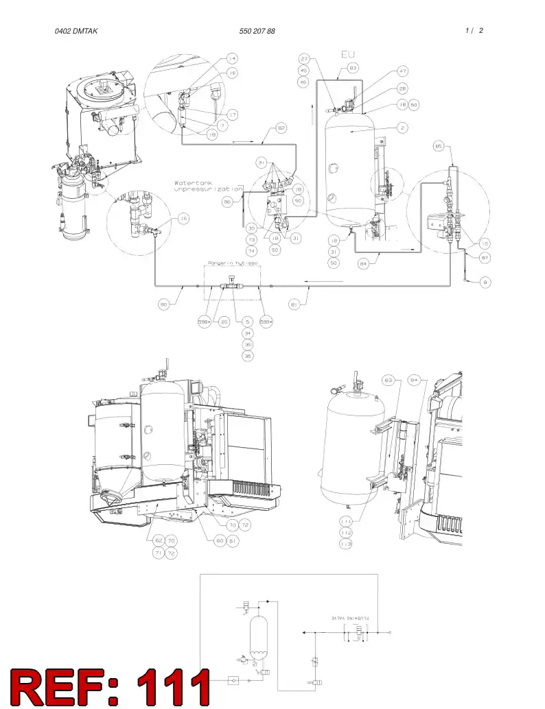 44221980 442 219 80 HEXAGON HEAD SCREW (FULL THREAD) - Sandvik Technical Drawing