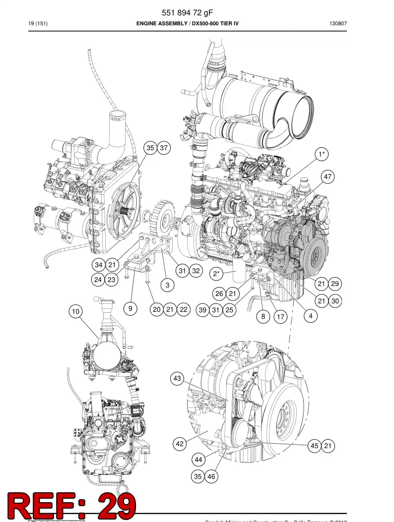 44221980a 442 219 80a HEXAGON HEAD BOLT (FULL THREAD) - Sandvik Technical Drawing