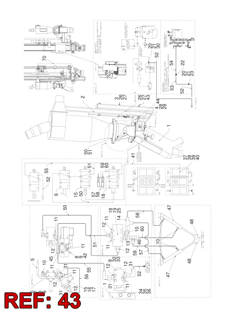 44223200 442 232 00 Hexagon head bolt - Sandvik Technical Drawing