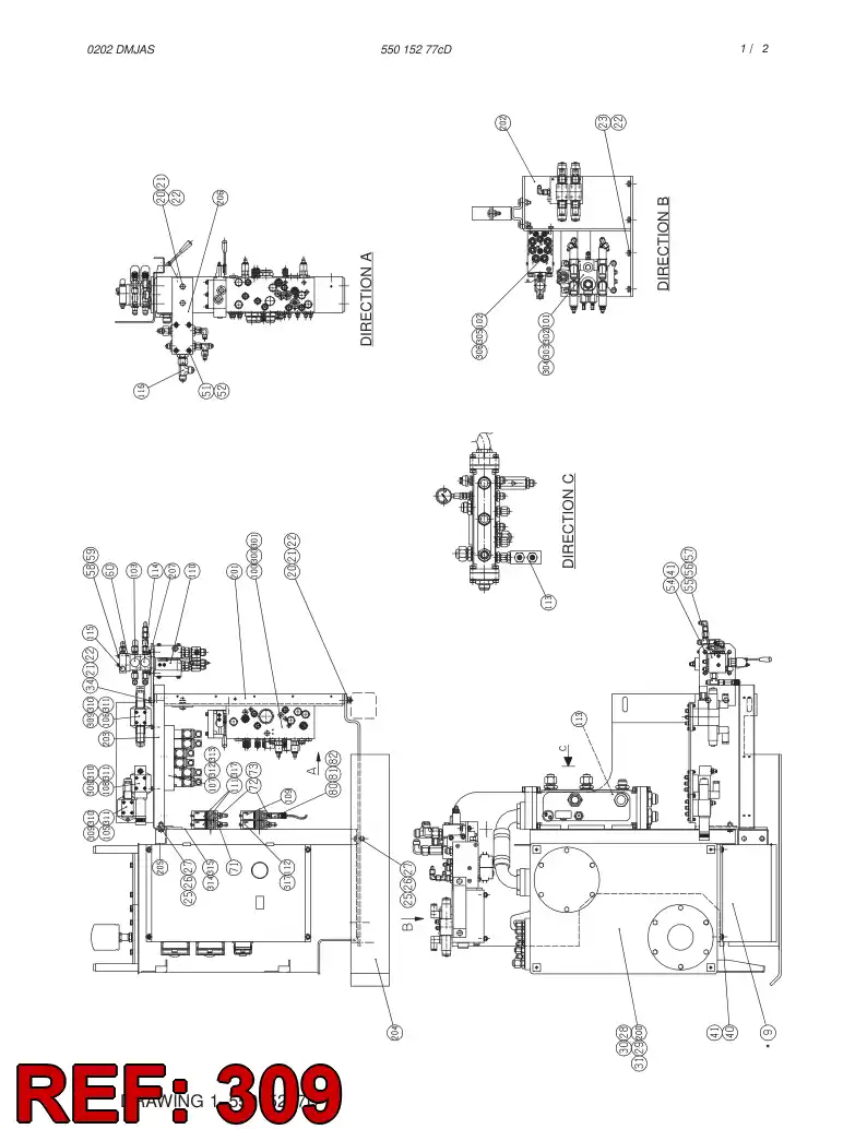 44250260 442 502 60 HEXAGON HEAD BOLT (FULL THREAD) - Sandvik Technical Drawing