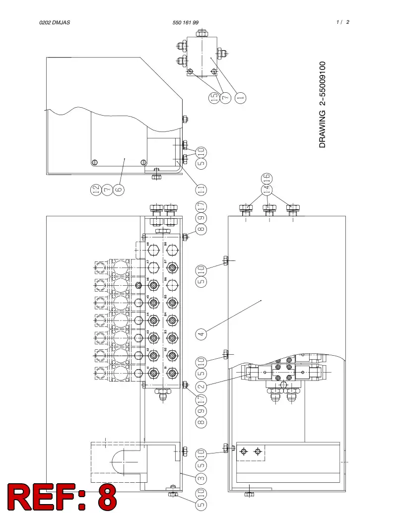 44275130 442 751 30 BOLT DE CABEA HEXAGON(HALF THREAD) - Sandvik Technical Drawing