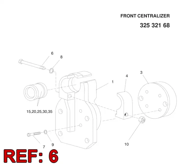 44283140 442 831 40 HEXAGON HEAD BOLT (HALF THREAD) - Sandvik Technical Drawing