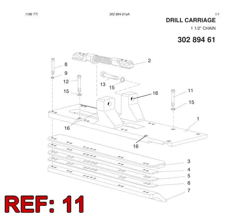 44293860 442 938 60 Hexagon head screw (full thread) - Sandvik Technical Drawing