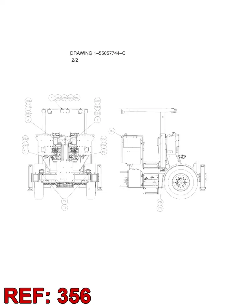 44299400 442 994 00 HEXAGON HEAD BOLT (HALF THREAD) - Sandvik Technical Drawing