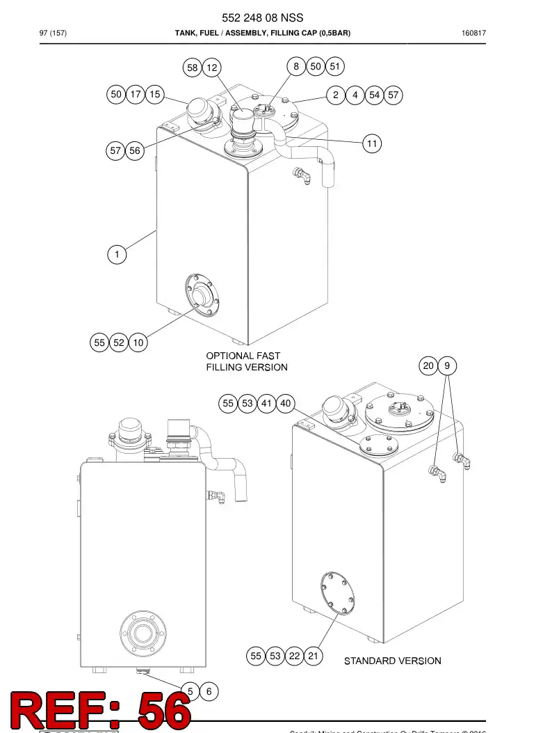 44332800 443 328 00 Hexagon head screw - Sandvik Technical Drawing