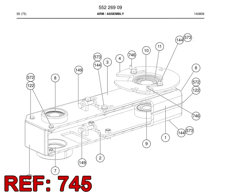 44570930 445 709 30 SCREW - Sandvik Technical Drawing