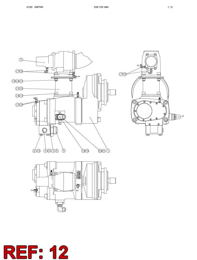 44573960 445 739 60 Hexagon socket head screw (full thread) - Sandvik Technical Drawing