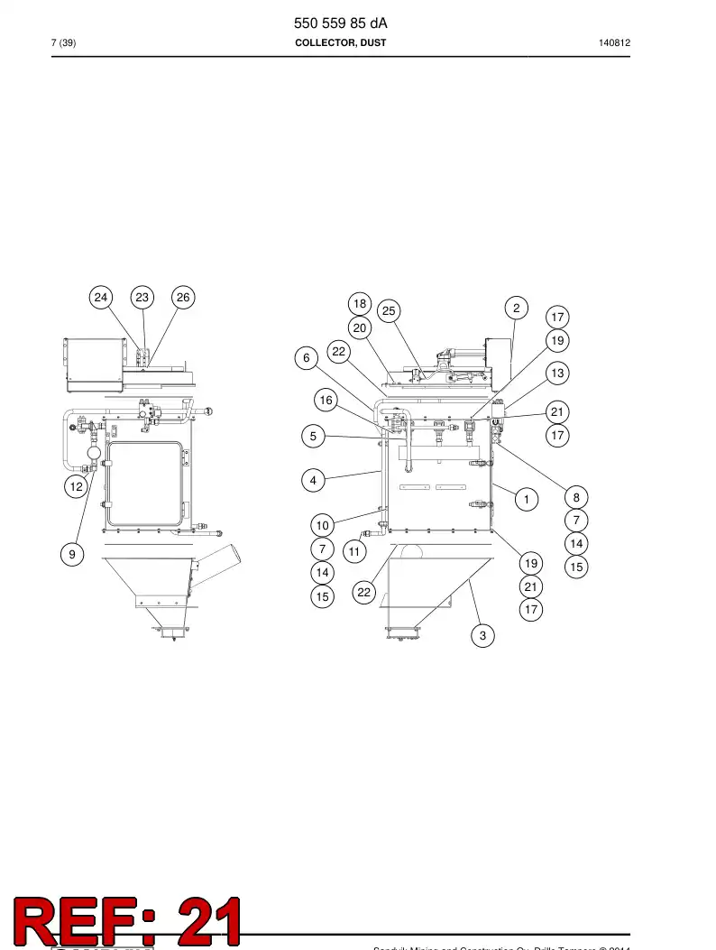 44580550 445 805 50 Hexagon socket head screw - Sandvik Technical Drawing